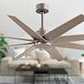 4_64" Matthews Ariella Nickel Ceiling Fan with Gray Ash Blades more views