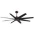 64" Matthews Ariella Textured Bronze and Matte Black Ceiling Fan