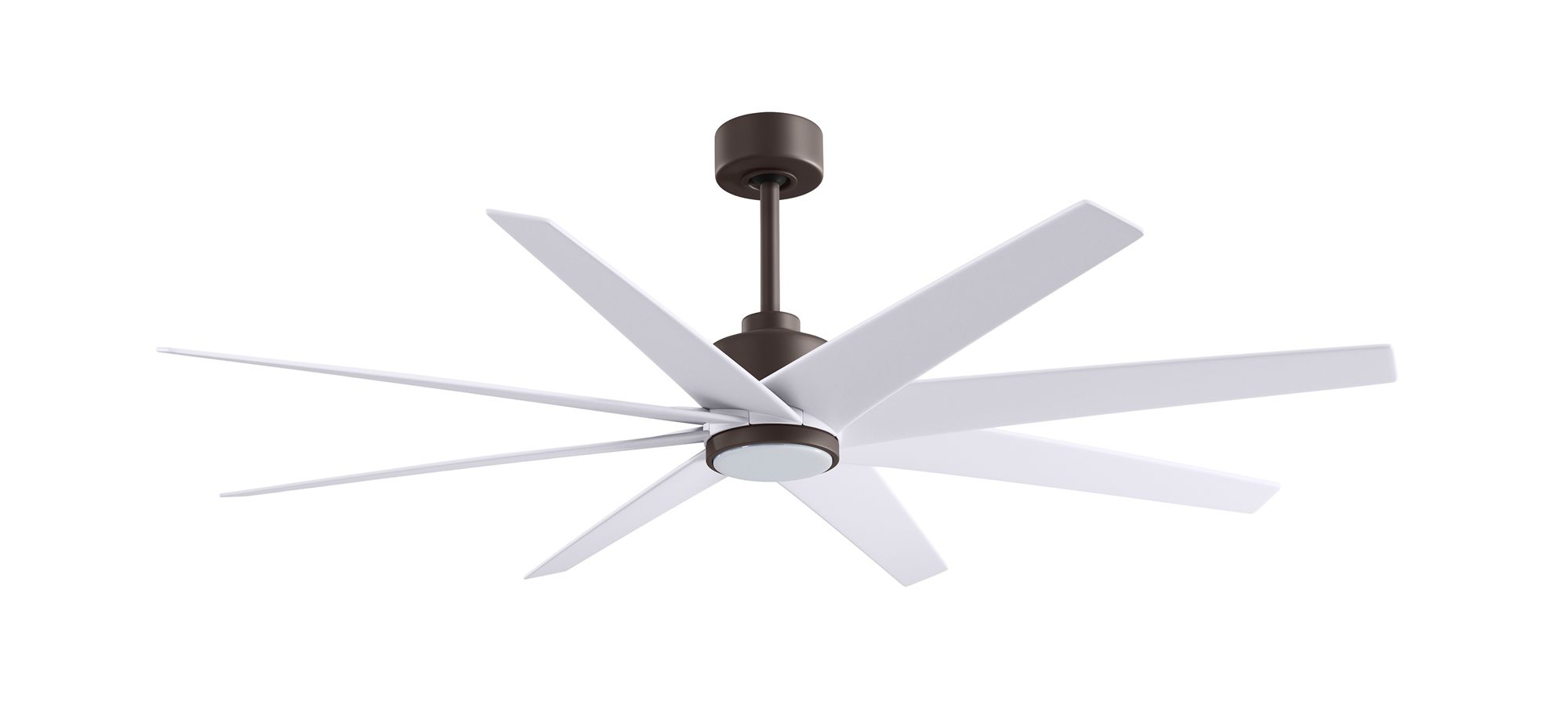 Image 2 64" Matthews Ariella Textured Bronze and Matte White LED Ceiling Fan more views