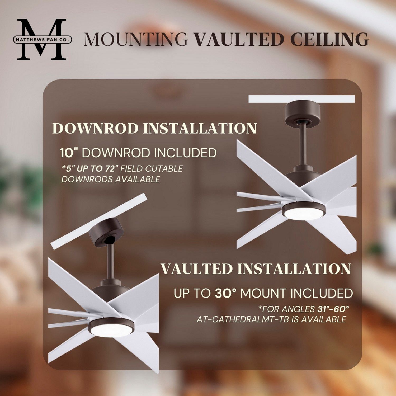 Image 7 64" Matthews Ariella Textured Bronze and Matte White LED Ceiling Fan more views