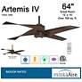 7_64" Minka Aire Artemis IV Bronze DC Modern Ceiling Fan with Remote more views