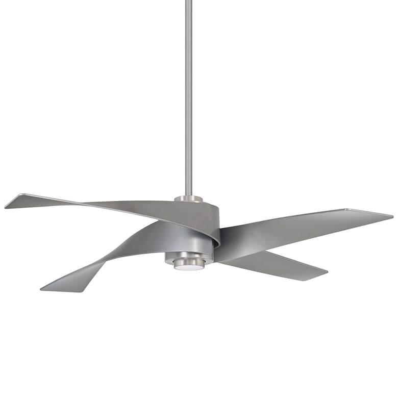 Image 2 64" Minka Aire Artemis IV Brushed Nickel DC Ceiling Fan with Remote