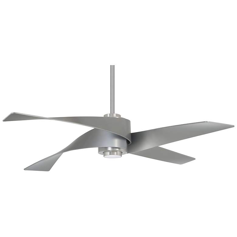 Image 2 64" Minka Aire Artemis IV Brushed Nickel DC Ceiling Fan with Remote