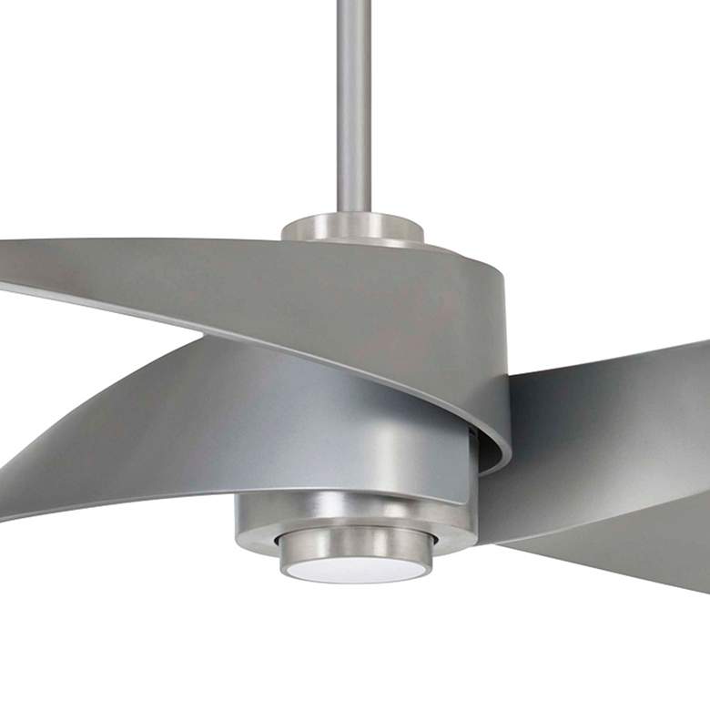 Image 3 64" Minka Aire Artemis IV Brushed Nickel DC Ceiling Fan with Remote more views