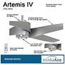 6_64" Minka Aire Artemis IV Brushed Nickel DC Ceiling Fan with Remote more views