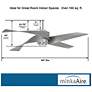 64" Minka Aire Artemis IV Brushed Nickel DC Ceiling Fan with Remote