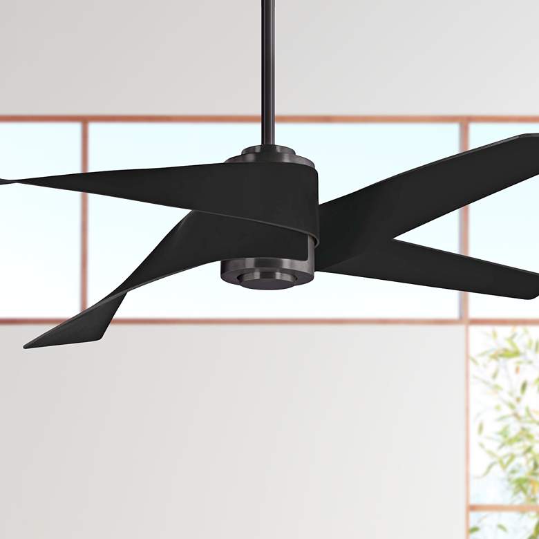 Image 1 64 inch Minka Aire Artemis IV Gun Metal DC Ceiling Fan with Remote