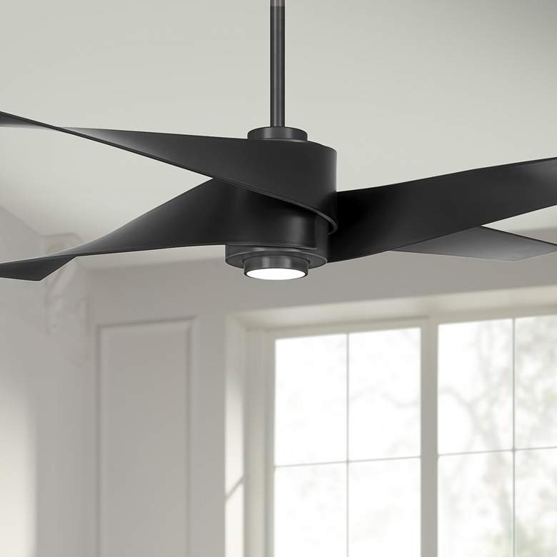 Image 1 64 inch Minka Aire Artemis IV Gun Metal DC Ceiling Fan with Remote