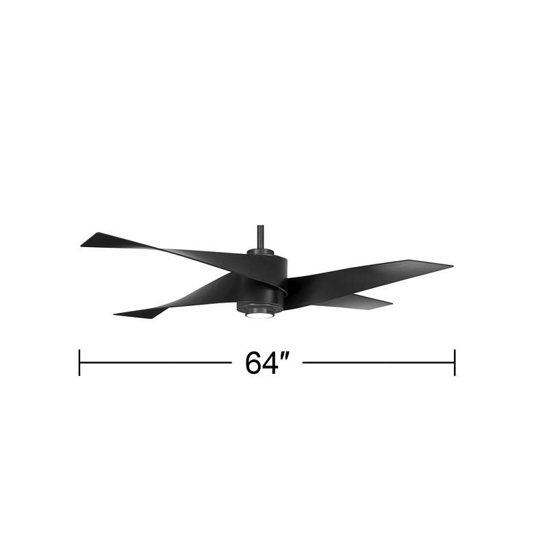 Image 6 64 inch Minka Aire Artemis IV Gun Metal DC Ceiling Fan with Remote more views