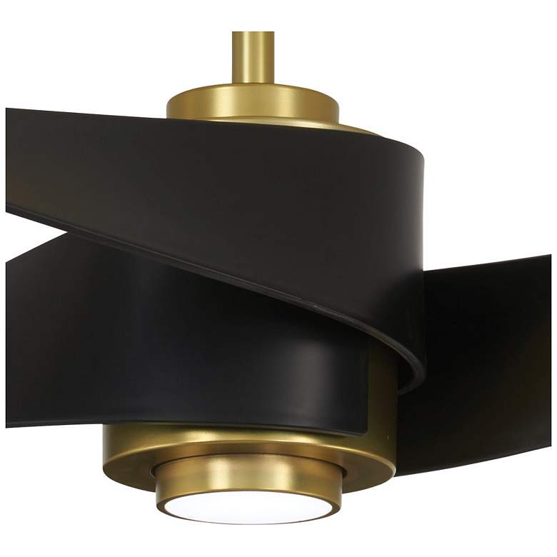 Image 3 64" Minka Aire Artemis IV Soft Brass DC Modern Ceiling Fan with Remote more views