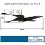 64" Minka Aire Artemis IV Soft Brass DC Modern Ceiling Fan with Remote