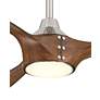 4_64" Pierce Brushed Nickel LED Ceiling Fan with Koa Blades more views
