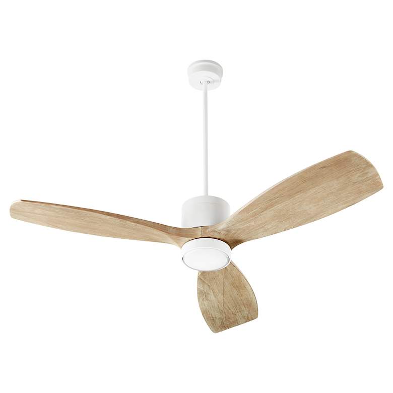 Image 3 64" Quorum Lurus Studio White and Weathered Gray Ceiling Fan more views