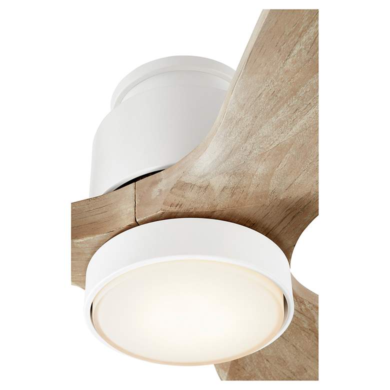 Image 6 64" Quorum Lurus Studio White and Weathered Gray Ceiling Fan more views