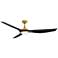64" Talan Heritage Brass and Black LED Smart Ceiling Fan