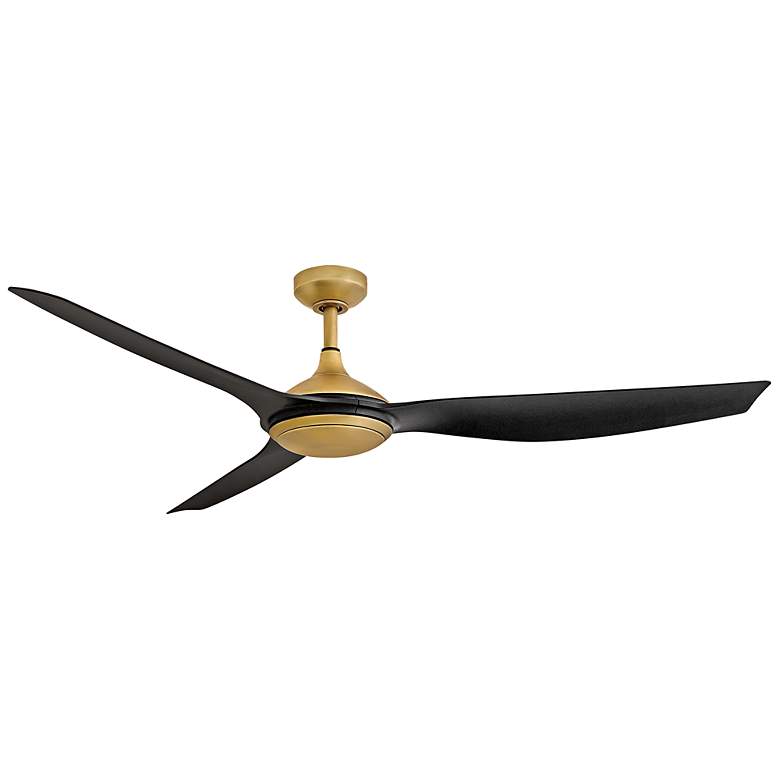 Image 5 64" Talan Heritage Brass and Black LED Smart Ceiling Fan more views