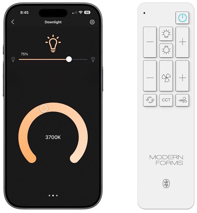 64" Modern Forms Radiant 64 Matte White