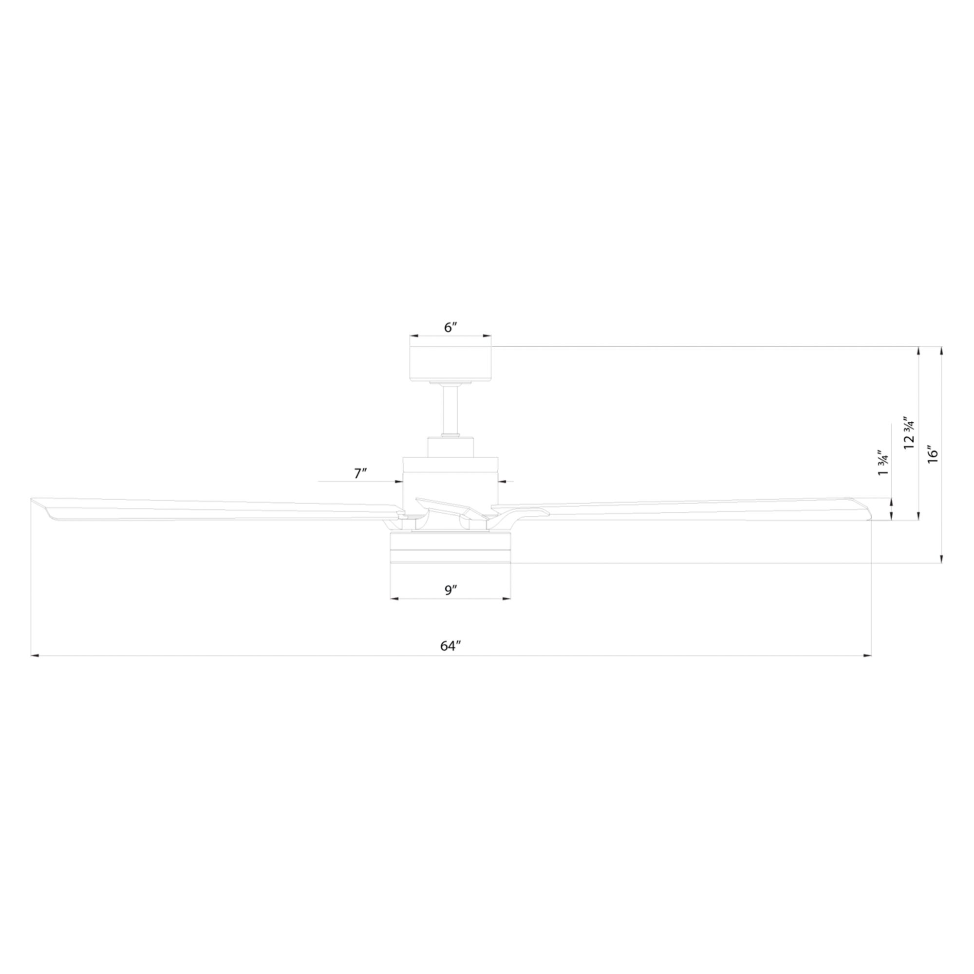 64" Modern Forms Radiant 64 Matte White