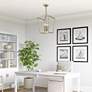 Thumbnail1 of Devone 4 Light Antique Brass Chandelier in scene
