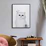 1_Persian 24" High Rectangular Framed Glass Wall Art in scene
