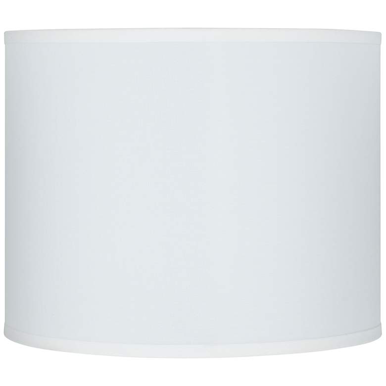 Image 1 64409 - White Sandstone Line Fabric Drum Lamp Shade