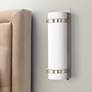 Minka Lavery Contemporary 17"H Brushed Nickel Wall Sconce in scene