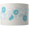 Color Plus Apothecary 30&quot; Rose Bouquet Nautilus Blue Table Lamp