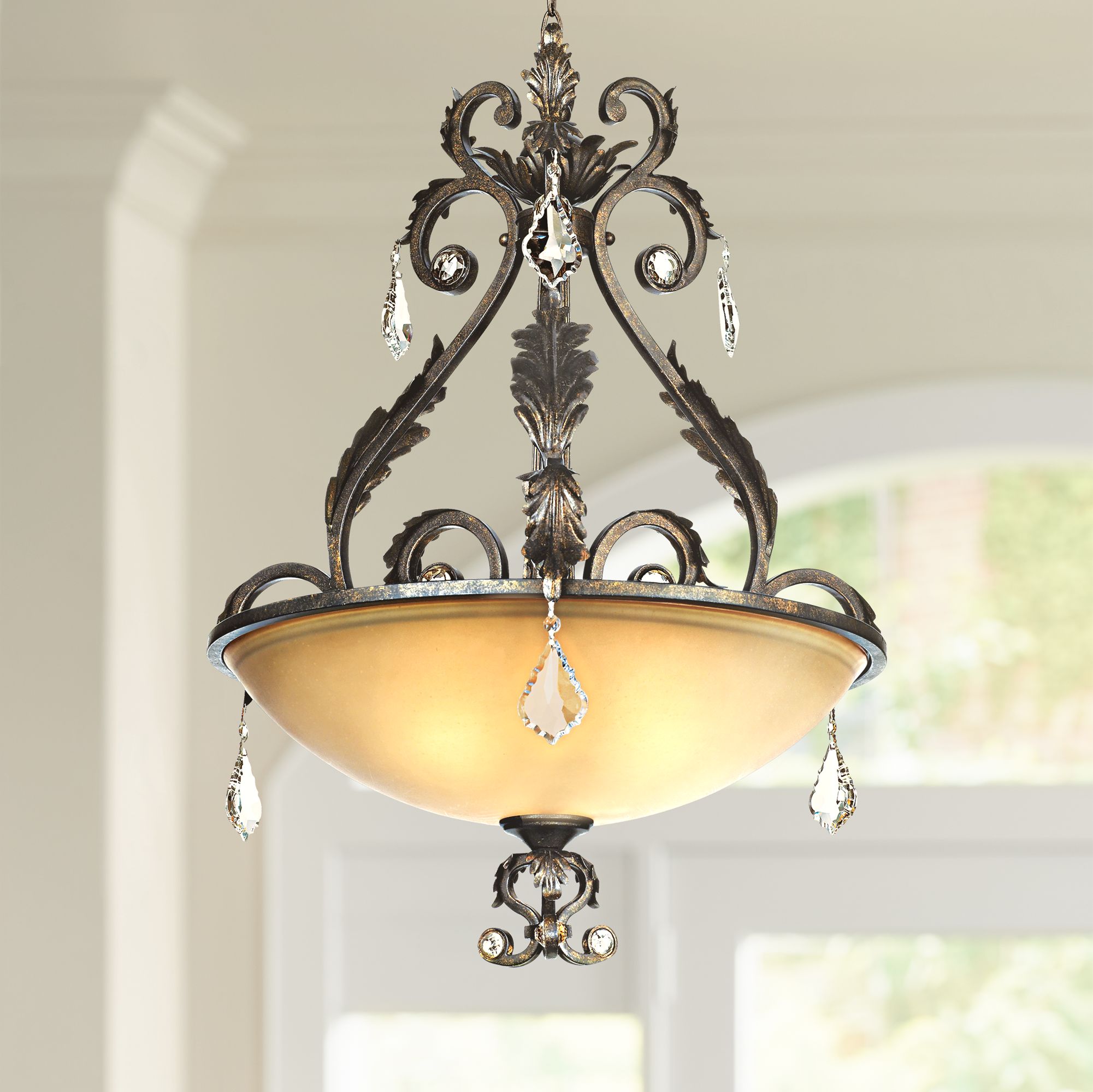 Fleur De Lis 16 Wide Ceiling Medallion 09824 Lamps Plus