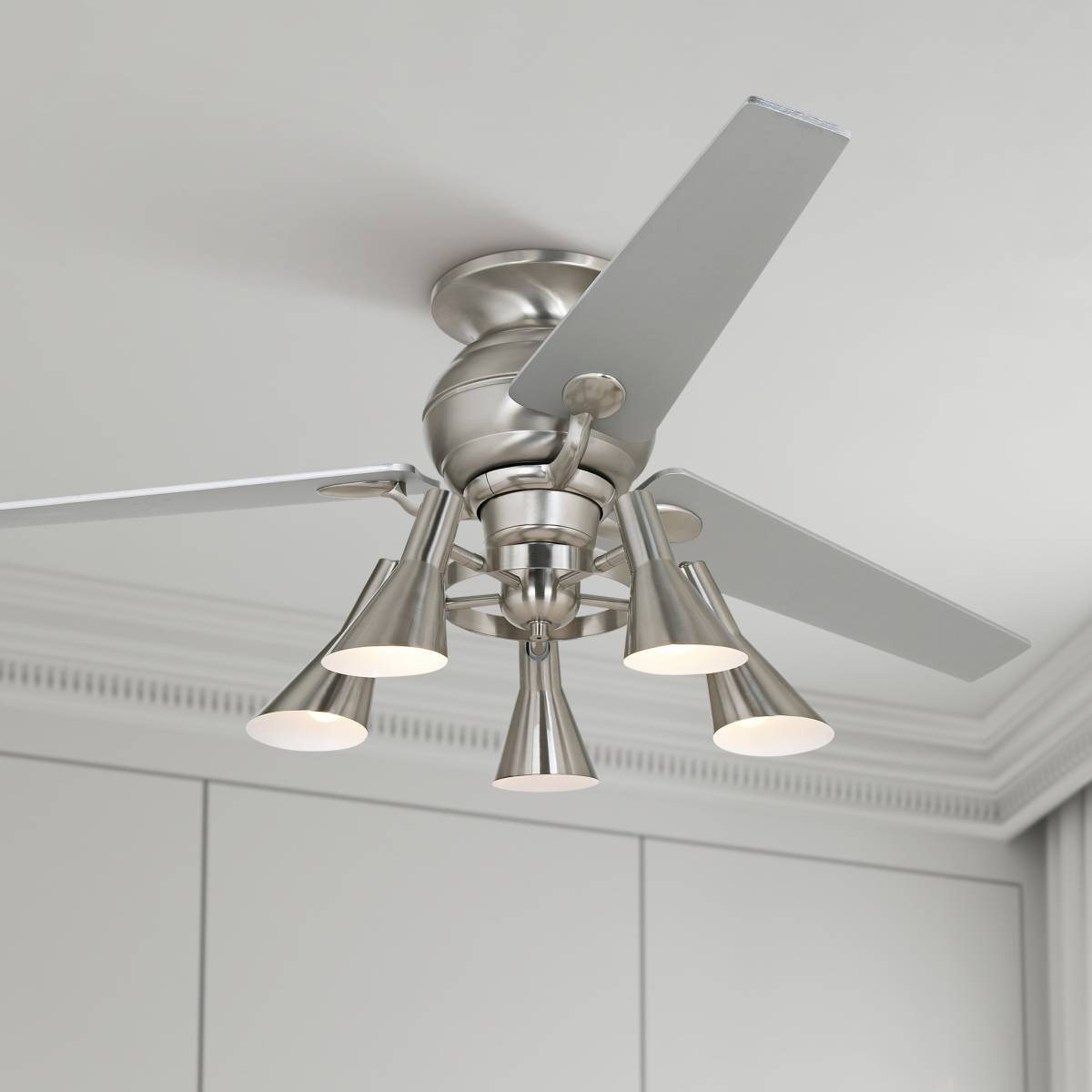 Silver, Ceiling Fan With Light Kit, Ceiling Fans - Page 3 | Lamps Plus