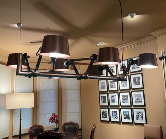 Possini Ravi 39 1/2" Wide Bronze Adjustable 6Light Island Pendant