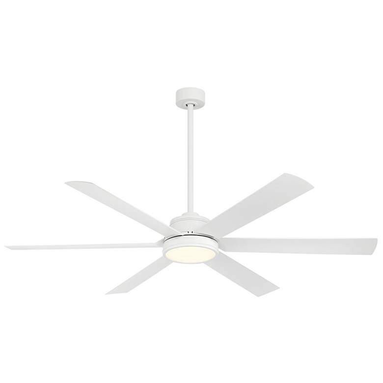 Image 2 65" Cairo Flat White LED Smart Ceiling Fan