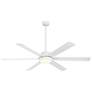 2_65" Cairo Flat White LED Smart Ceiling Fan