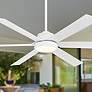 1_65" Cairo Flat White LED Smart Ceiling Fan