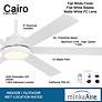 3_65" Cairo Flat White LED Smart Ceiling Fan more views