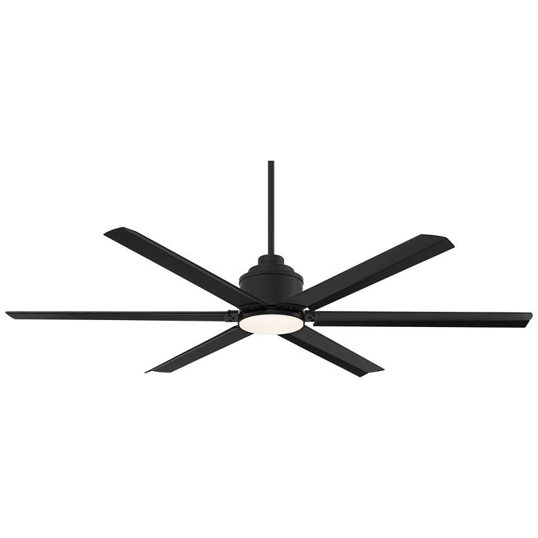Image 2 65" Casa Vieja Ultra Breeze Black Wet LED Ceiling Fan with Remote