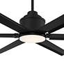 3_65" Casa Vieja Ultra Breeze Black Wet LED Ceiling Fan with Remote more views
