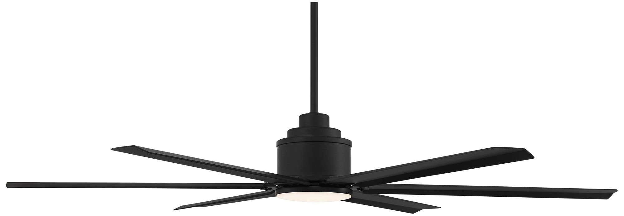 65" Casa Vieja Ultra Breeze Black Wet LED Ceiling Fan with Remote in scene