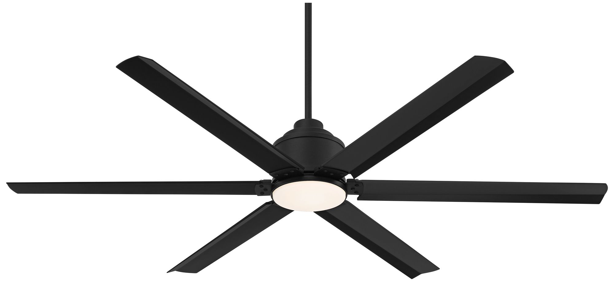 65" Casa Vieja Ultra Breeze Black Wet LED Ceiling Fan with Remote in scene