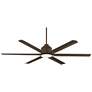 3_65" Casa Vieja Ultra Breeze Bronze LED Wet Ceiling Fan with Remote
