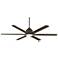 65" Casa Vieja Ultra Breeze Bronze LED Wet Ceiling Fan with Remote