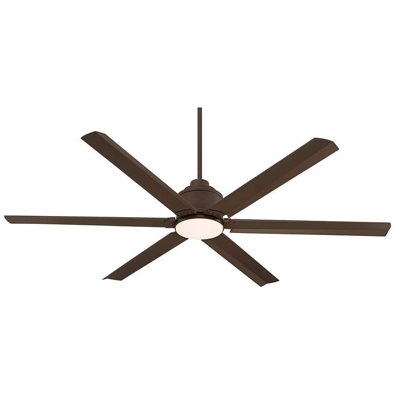 Image 7 65" Casa Vieja Ultra Breeze Bronze LED Wet Ceiling Fan with Remote more views