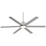 7_65" Casa Vieja Ultra Breeze Nickel Wet LED Ceiling Fan with Remote more views