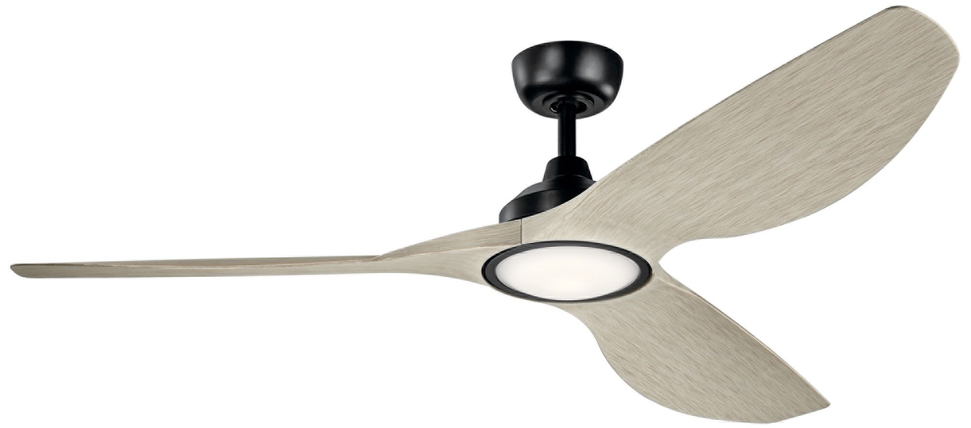 Image 2 65" Imari Black LED Ceiling Fan with White Walnut Blades