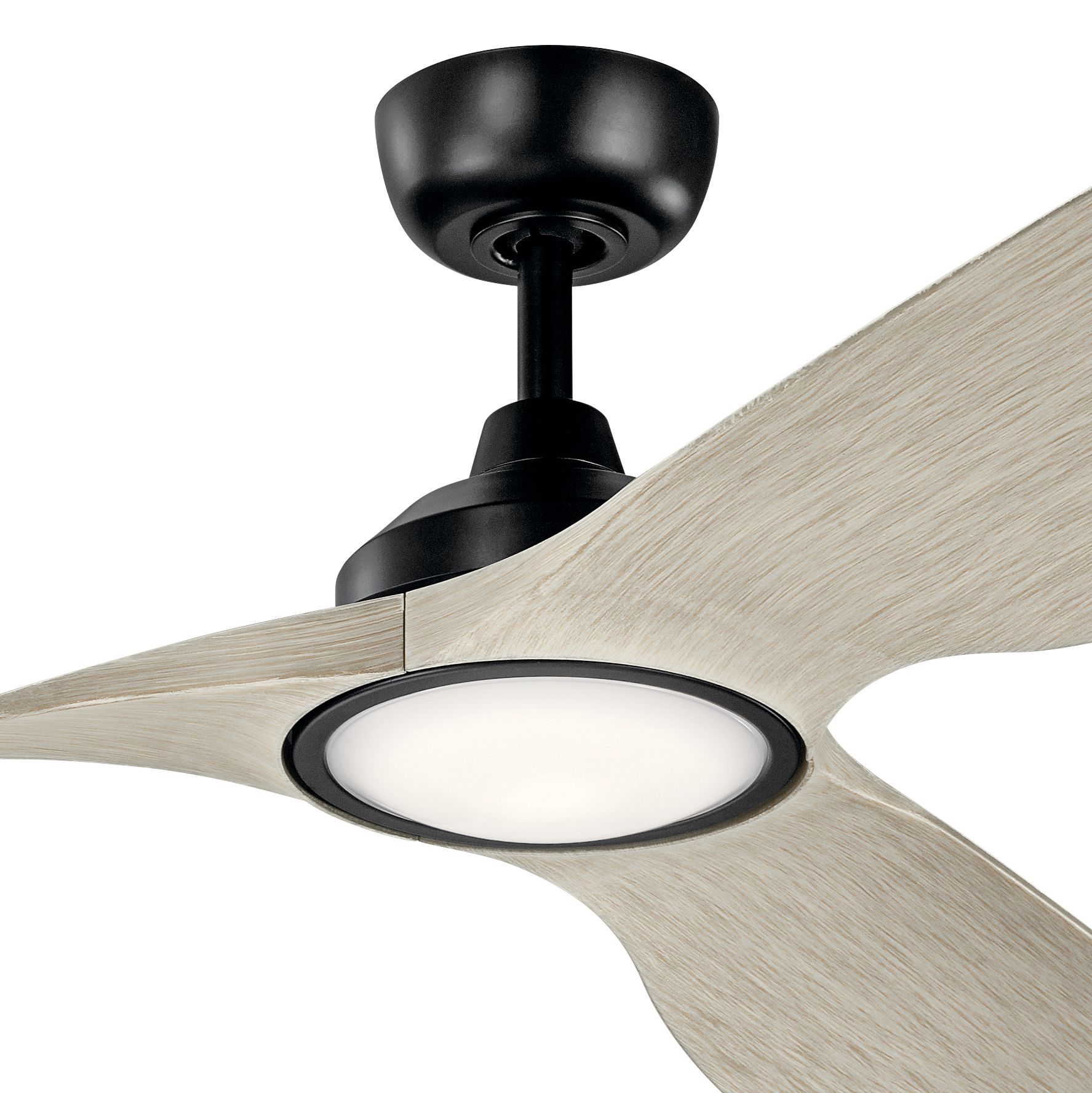 Image 3 65" Imari Black LED Ceiling Fan with White Walnut Blades more views