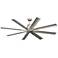 65" Kichler Breda Brushed Nickel Outdoor Ceiling Fan with Remote