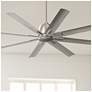 1_65" Kichler Breda Brushed Nickel Outdoor Ceiling Fan with Remote