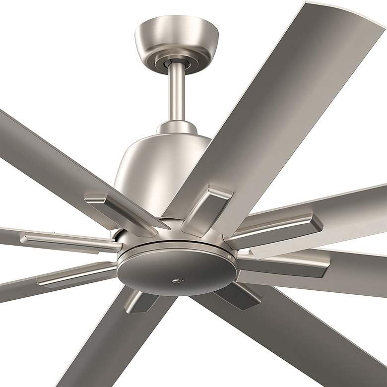 Image 2 65 inch Kichler Breda Brushed Nickel Outdoor Ceiling Fan with Remote more views