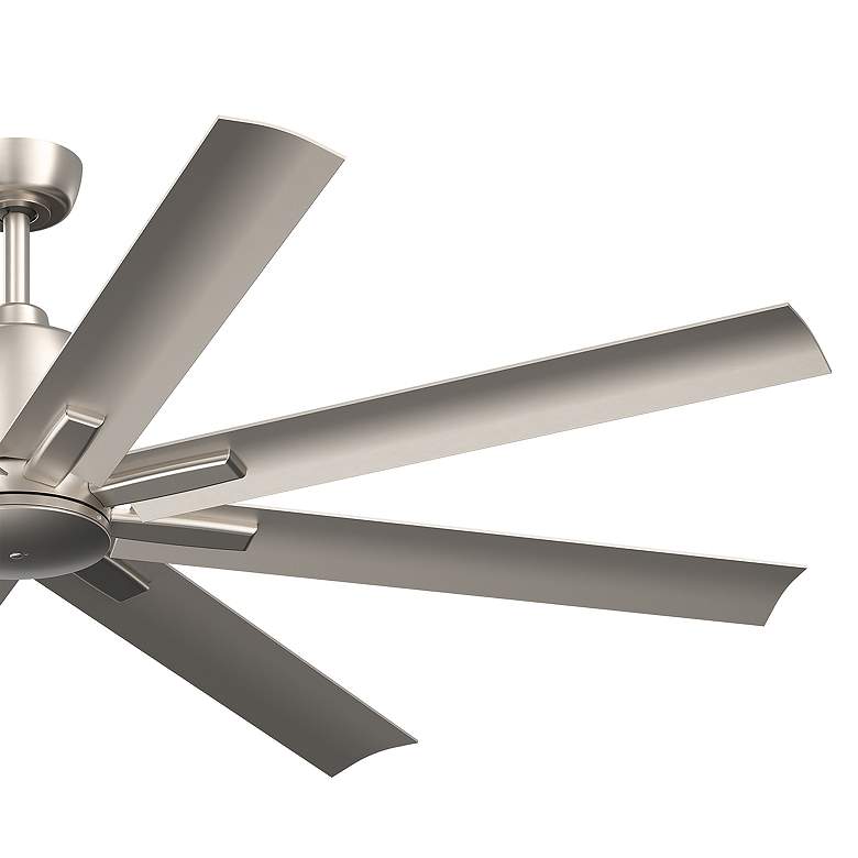 Image 4 65" Kichler Breda Brushed Nickel Outdoor Ceiling Fan with Remote more views