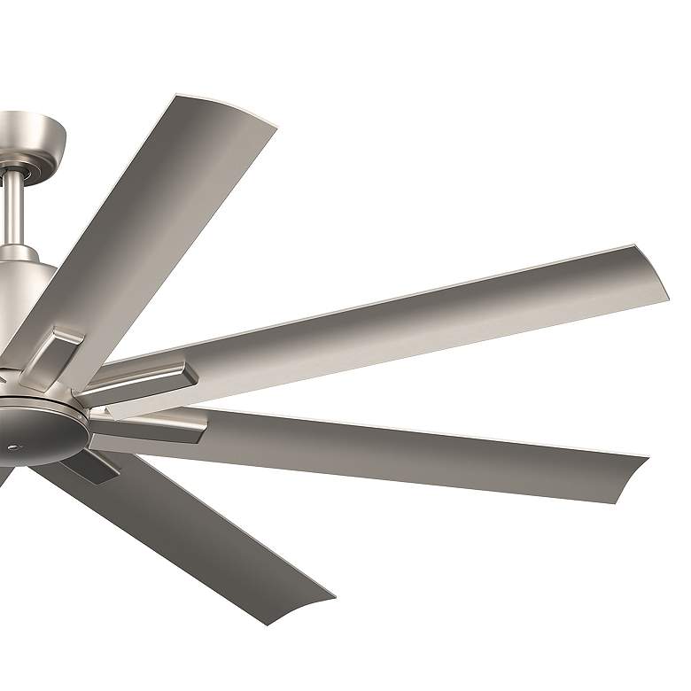 Image 3 65 inch Kichler Breda Brushed Nickel Outdoor Ceiling Fan with Remote more views