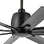 2_65" Kichler Breda Satin Black Outdoor Ceiling Fan with Remote more views